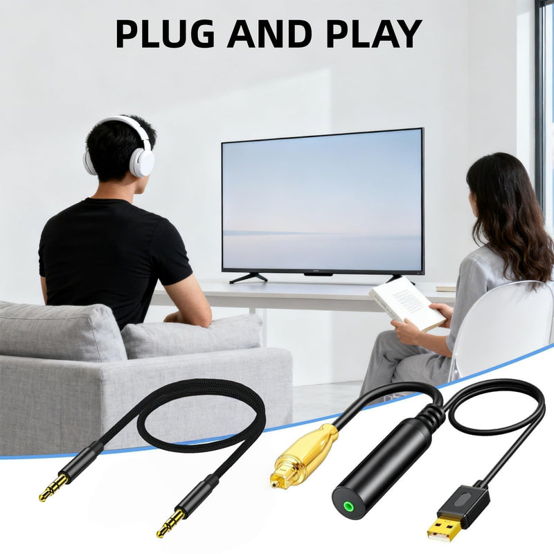 192KHz DAC Optical to 3.5mm Converter,Optical Audio Cable to AUX Cable Adapter,Digital to Analog Audio Converter for HDTV DVD Set-top Boxes Out to Speaker Audio Mixer(Unidirectional O-ptical to AUX) 3.3FT