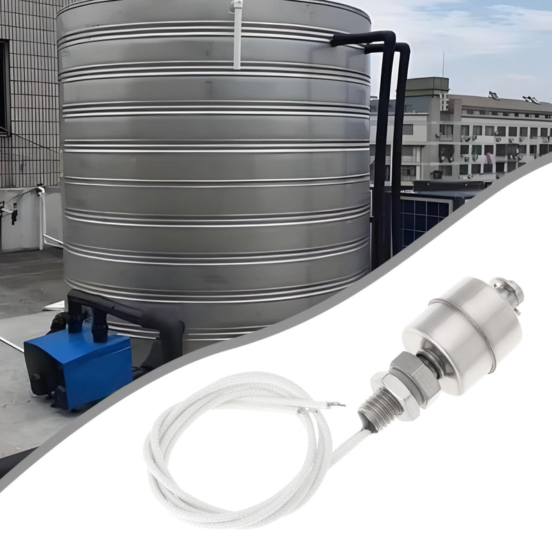 Create idea 2pcs 45mm Liquid Water Level Float Switch Control Sensor Stainless Steel Float Switch Automatic Liquid Level Sensor for Water Tank Household Water Tower