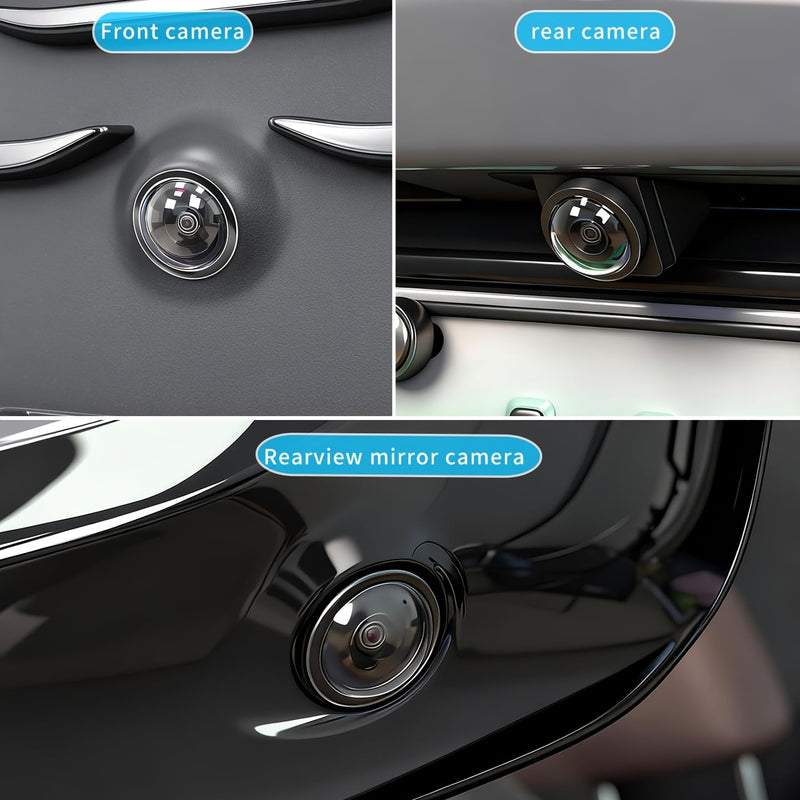 Car 360° Panoramic Camera Lens Protective Film, HD Transparent Protector, Anti Dust Fog Scratch Impact for Front Rear Vehicle Cameras