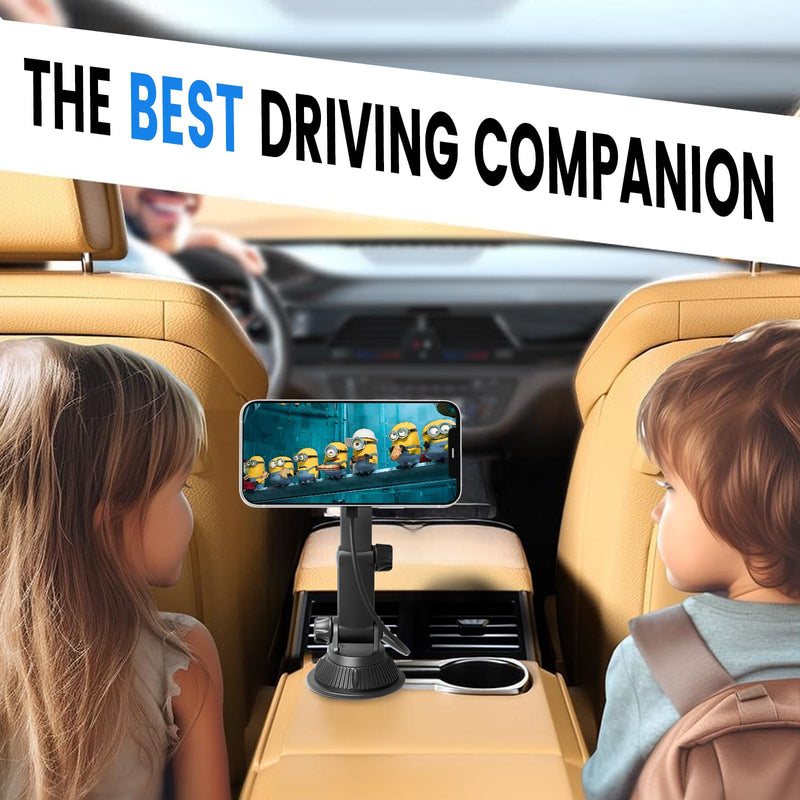 OHLPRO for MagSafe Cup Holder Car Mount Charger for iPhone 17, 15W Fast Charging Magnetic Cupholder Phone Mount, Compatible with iPhone 16 15 14 13 12 Series, for Kids Road Trip Essentials Sliver