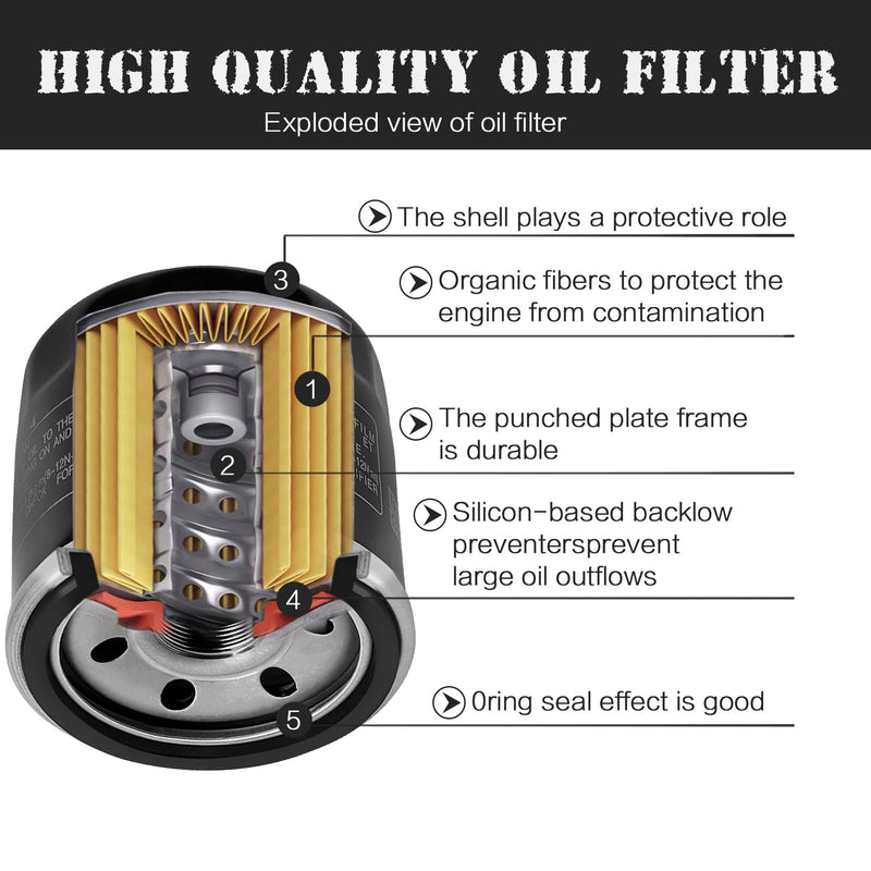 LOCOPOW 138 Oil Filter Part for Arctic Cat 400 500 450 550 650 700 1000 350 4X4 H1 TRV TBX Alterra Prowler Wildcat Aprilia RSV4 Tuono v4 660 Kymco MXU UXV 450I