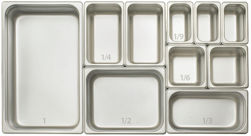 Winco Anti-Jamming Steam Pan, Full-Size x 4-Inch,Stainless Steel,Medium 4" Deep