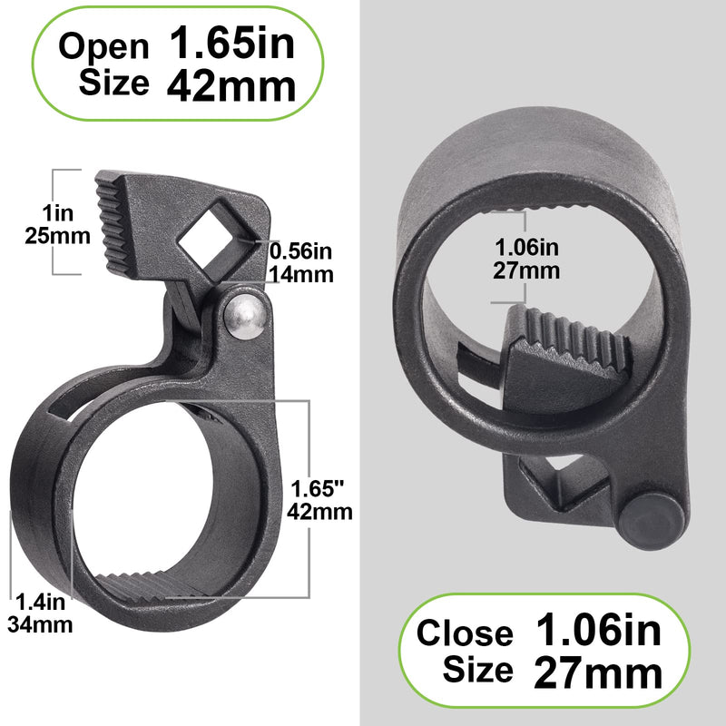 Toolwiz Inner Tie Rod Removal Tool Kit, 3/8'' Universal Low Profile Tool and Inner Tie Rod Hex Wrench Repair Remover 27-42mm End Wrench for 1/2" Square Drive, 2pcs for Most Cars Repair