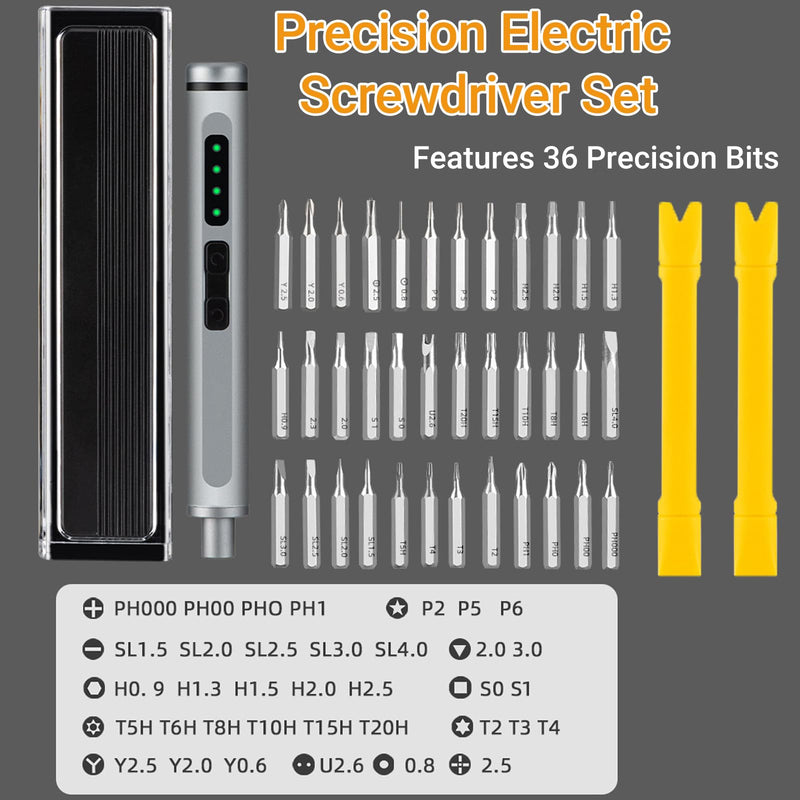 E1 Max Electric Screwdriver,Mini Precision Screwdriver Set,44 in 1 Screwdriver Set,Magnetic Storage, Repair Tool Kit for Electronics Phone Camera Laptop Watch