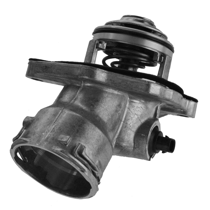 TRQ Thermostat w/Housing Compatible with Mercedes Benz C230 C280 C300 C350 E350 ML350 SLK350 ECA92787