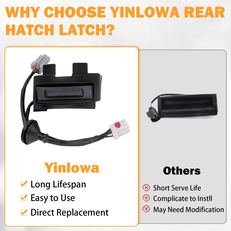 Veloster Trunk Button for 2012-2017 Hyundai Veloster Rear Hatch Lock Release Switch Trunk Latch Button Replace # 81260-2V010, 812602V010 81260-2V010 Hatch Button