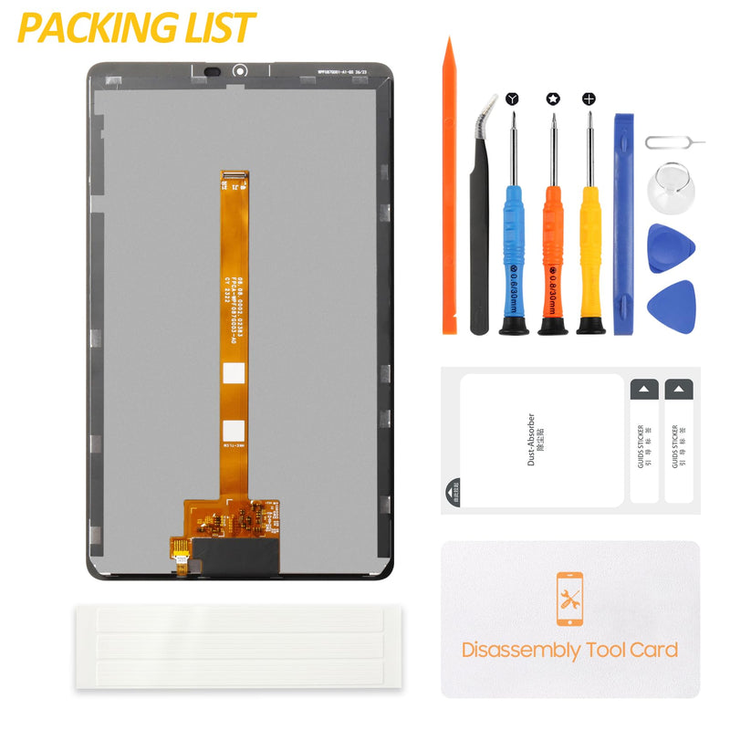 for Samsung Galaxy Tab A9 2023 Wi-Fi SM-X110 Screen Replacement 8.7" Black TFT Display Assembly Touch Digitizer with Repair Kit (Not Compatible with LTE SM-X115) (SM-X110)