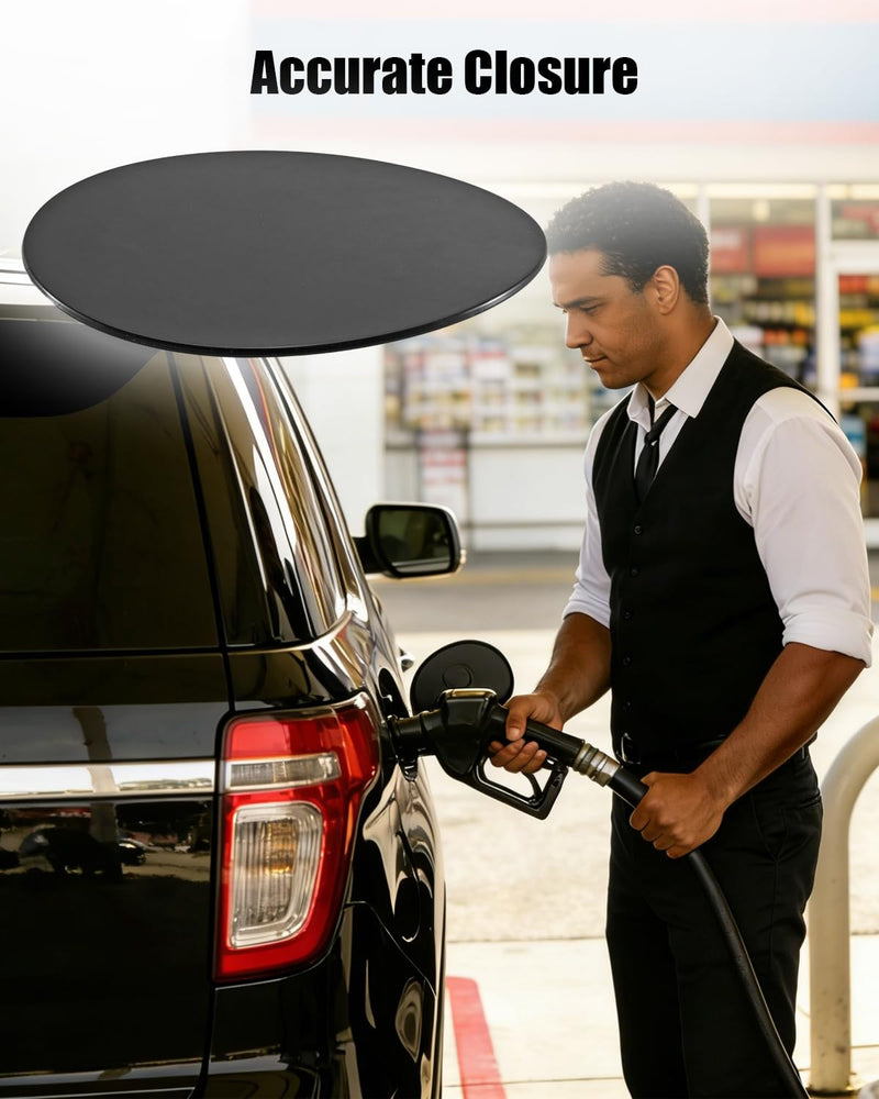 Primed Fuel Tank Filler Door Compatible with Ford Explorer Police Interceptor Utility, Gas Cap Cover Replace BB5Z-78405A26-APTM BB5Z78405A26APTM