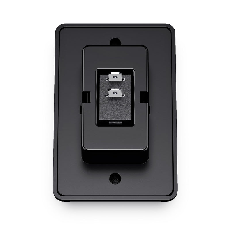 Leisure LED Modern Single SPST On-Off Switch with Bezel, 12-Volt, for RV, Trailer, Camper, with Label Sticker (Black) Black
