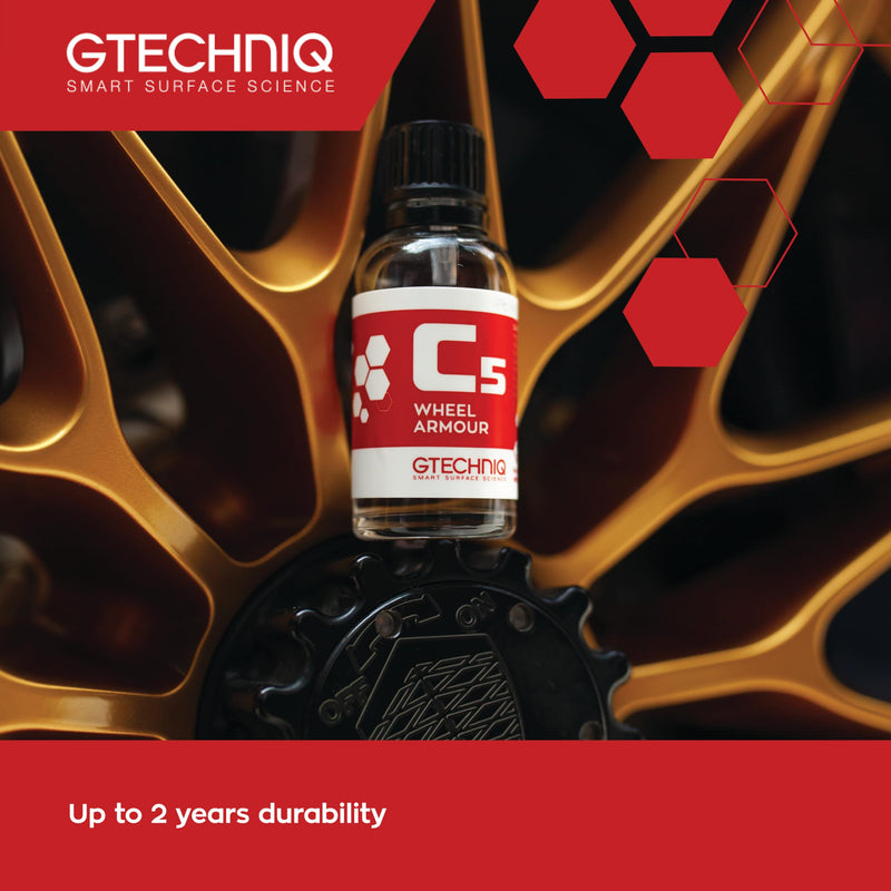 Gtechniq Wheel Sealant Long Term C5 Wheel Armour 15ml 0.5 Fl Oz / 15 ml