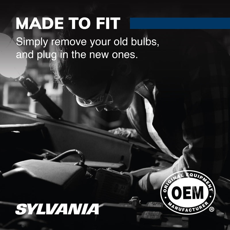 SYLVANIA - 9005 SilverStar - High Performance Halogen Headlight Bulb, High Beam, Low Beam and Fog Replacement Bulb, Brighter Downroad with Whiter Light (Contains 2 Bulbs)