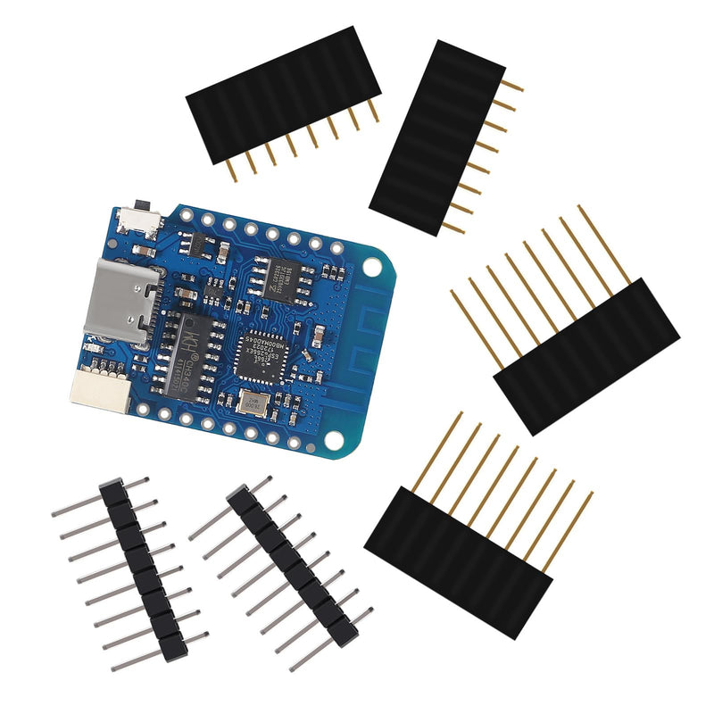 10pcs WeMos D1 Mini V4.0.0 Type-C USB WiFi Internet of Things Board Based ESP8266 4MB Compatible with Arduino MicroPython Nodemcu (V4.0.0 Type-C) 10pcs V4.0.0 Type-C