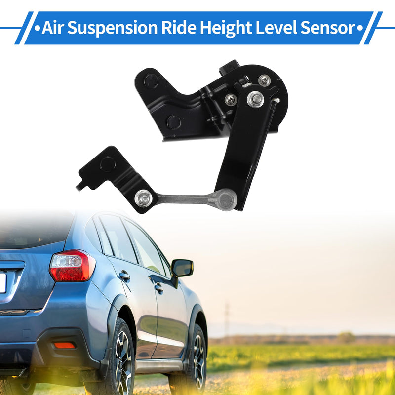 Air Suspension Ride Height Level Sensor Compatible for Subaru Outback Legacy 15-19, Durable ABS Plastic Black Rear Left Side Headlight Level Sensor