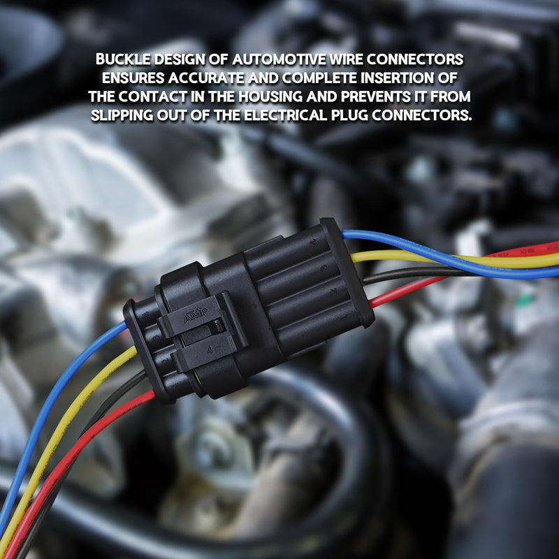 TMH 336 Pcs 1/2/3/4/5/6 Pin Electrical Connector Kit 22-16 AWG, Automotive Electrical Wire Terminal Connectors Male&Female Pin Automotive for Car Truck Motorcycle Marine Boat 1/2/3/4/5/6 Pin (336 Pcs)
