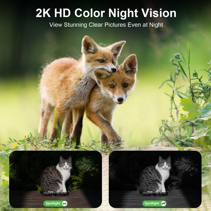 HOSAFE.COM 4G LTE Cellular Security Camera Outdoor, No WiFi Security Camera Outside, Wireless Security Camera Outdoor Solar Powered, 360 Ptz, Human Sensor, 2K HD, 2-Way Talk, IP66, 2 Pack 4G Cellular Camera (2 Pack)
