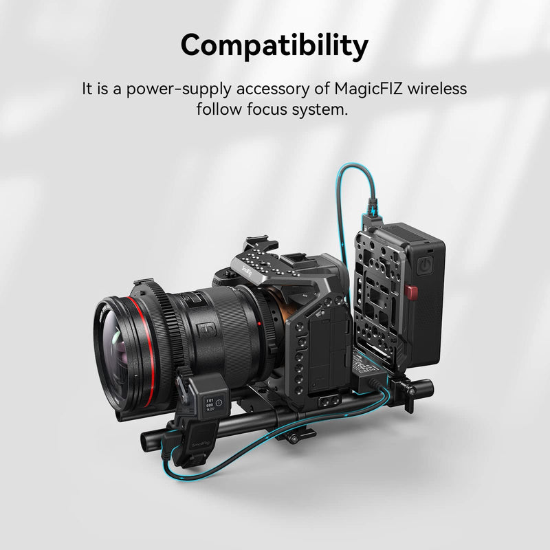 SMALLRIG D-Tap to USB-C Power Cable, Power-Supply Accessory of MagicFIZ Wireless Follow Focus System, Supports Fast Charging & Short Circuit Protection - 3266