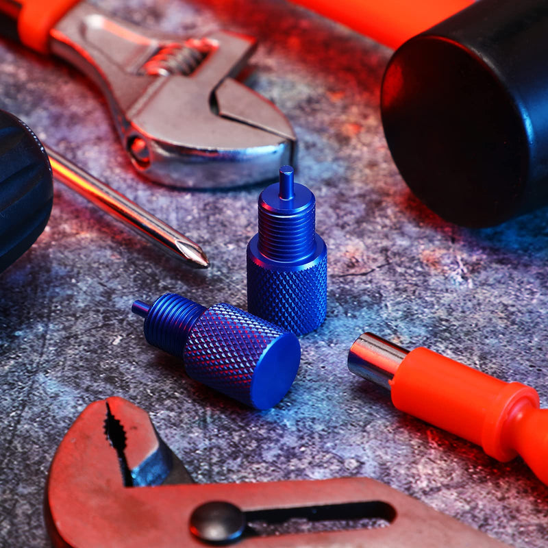 Frienda 2 Pcs Brake Proportioning Valve Bleeder Tool Shuttle Valve Bleed Tool Kit Compatible with Disc/disc/drum Pv2 Pv4 Combination Valves (Blue) Blue