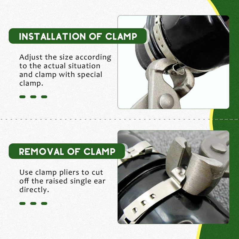 Keadic 24Pcs CV Boot Clamp, Stainless Steel CV Boot Clamps, Adjustable CV Boot Clamps, CV Joint Boot Clamp Kit for Vehicle(12pcs Large and 12pcs Small) CV Joint Boot Clamps - 12 Set