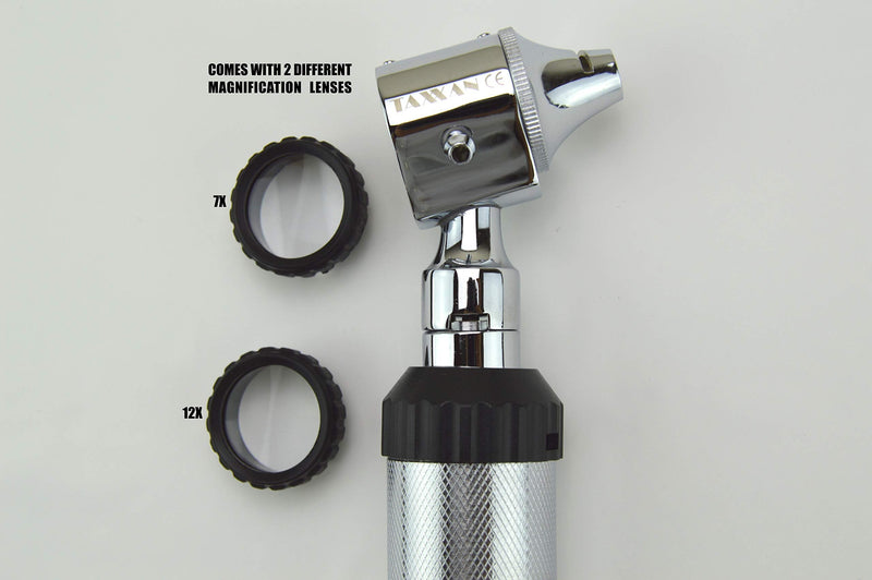 Otoscope ENT Diagnostic Set with Metal Adapter to USE Standard Disposable Speculum