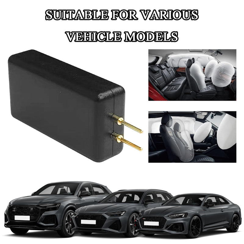 Car SRS Airbag Bypass Resistor, 12V Airbag Simulator Tester Tool for Auto Device Detection, Universal 2-Pin Air Bag Diagnostic Scanner Inspection Instrument for Fault Finding and Repair (4PCS) 4Pcs