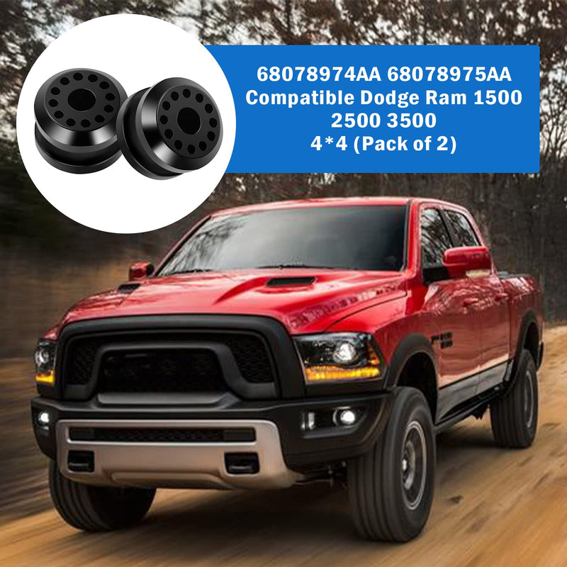 BLACKHORSE-RACING Transfer Case Shifter Linkage Bushing Grommet 68078974AA 68078975AA Transfer Case Control Lever Bushing Compatible with 02 10 Dodge Ram 1500 2500 3500 4X4 Pack of 2