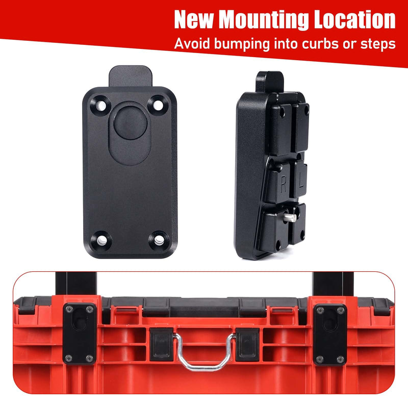 Aluminum Handle Quick Release Pins Kit for Milwaukee Packout Rolling Toolbox, Handle Removal Accessories for Packout Mods Upgrade