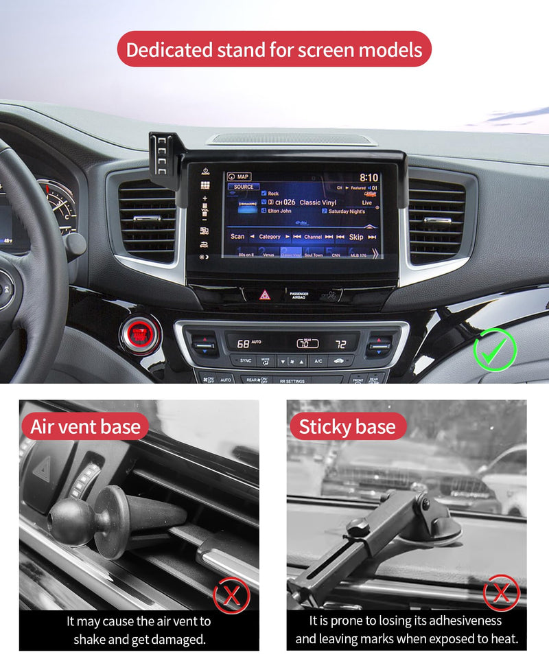 Wireless Charger Car Phone Holder for Honda Pilot Passport Ridgeline | 5/8" Screen,Pilot 2016-2020/Passport 2019-2020/Ridgeline 2017-2020, Auto Clamp Cell Phone Mount Clip Accessories 15W Qi Stand 5/8-inch for16-20Pilot19-20Passport17-20 Ridgeline