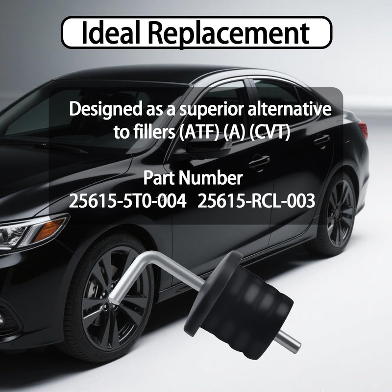 25615-5T0-004 Transmission Filler Cap, 25615-RCL-003 Car Transmission Rubber Plug Cap for (ATF) (A) (CVT), Compatible with Honda Accord CRV Civic HR-V, Replacement for Acura MDX RLX TSX,1 Pcs 1Pcs
