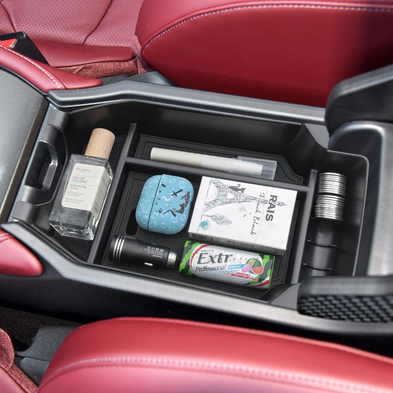 PIMCAR Center Console Organizer for 2023-2025 Honda Accord 11th Gen Durable ABS Plastic Armrest Storage Tray-Black Liner Trim Accessories 2023-2025 Accord Black