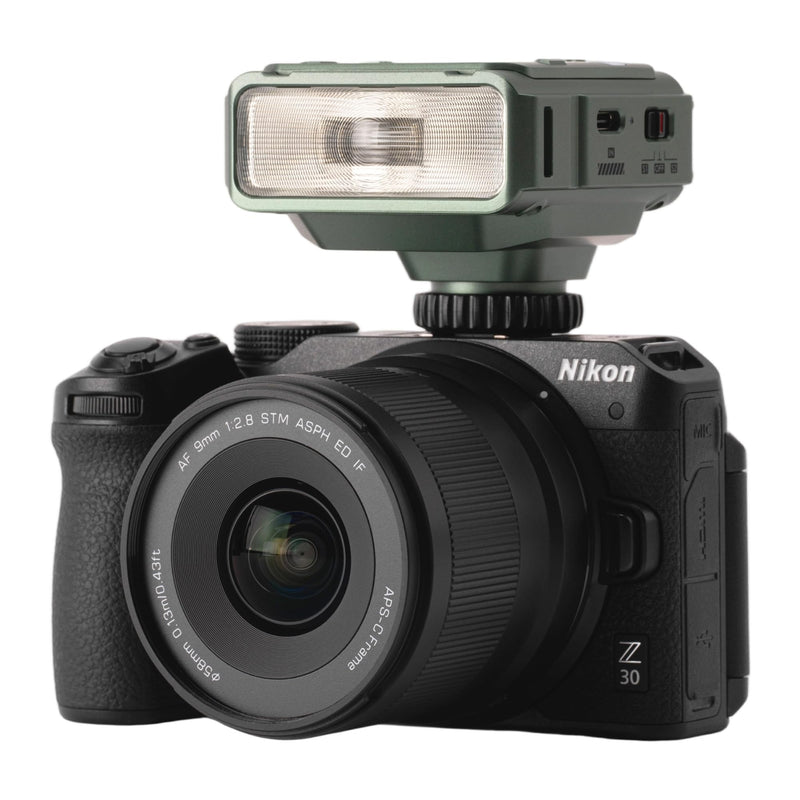 VILTROX TTL Flash for Nikon, 1800mAh On Camera Flash for Nikon, 26W/s 5600K Small Flash for Camera, GN16 Mini Flash, 1s Recycle Time, with Softbox (Spark Z3-N, Green)