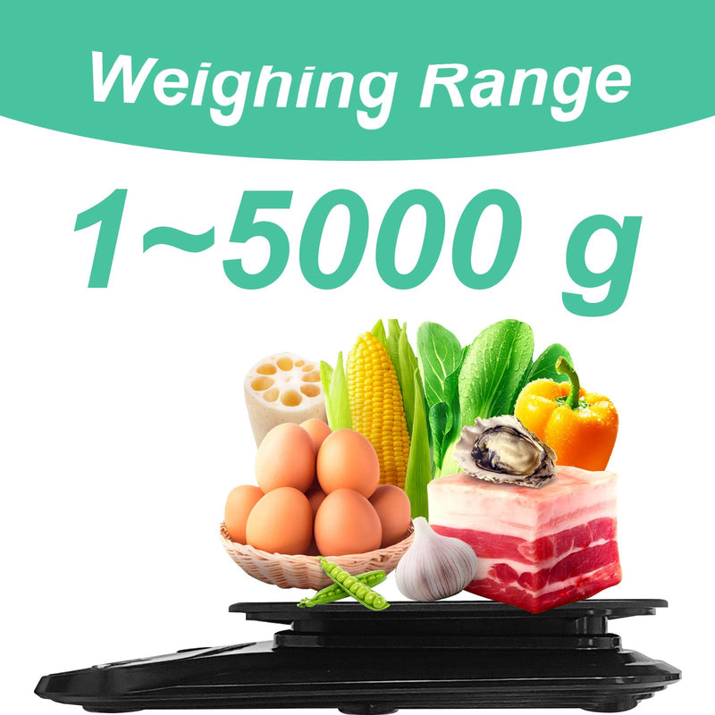 MAUJOY Clear and Loud North American Accent Talking Digital Kitchen Scale, Large Screen, Large Numbers, Accurate Weighing, Suitable for Visually impaired and Elderly People