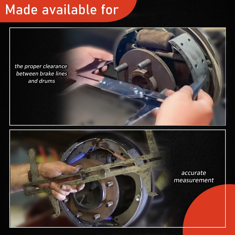 RAMATA Adjusting Brake Shoes and Installing Drum/Brake Resetting Gauge/Brake Reset Meter/Brake Measuring Tool Replaces # 3377
