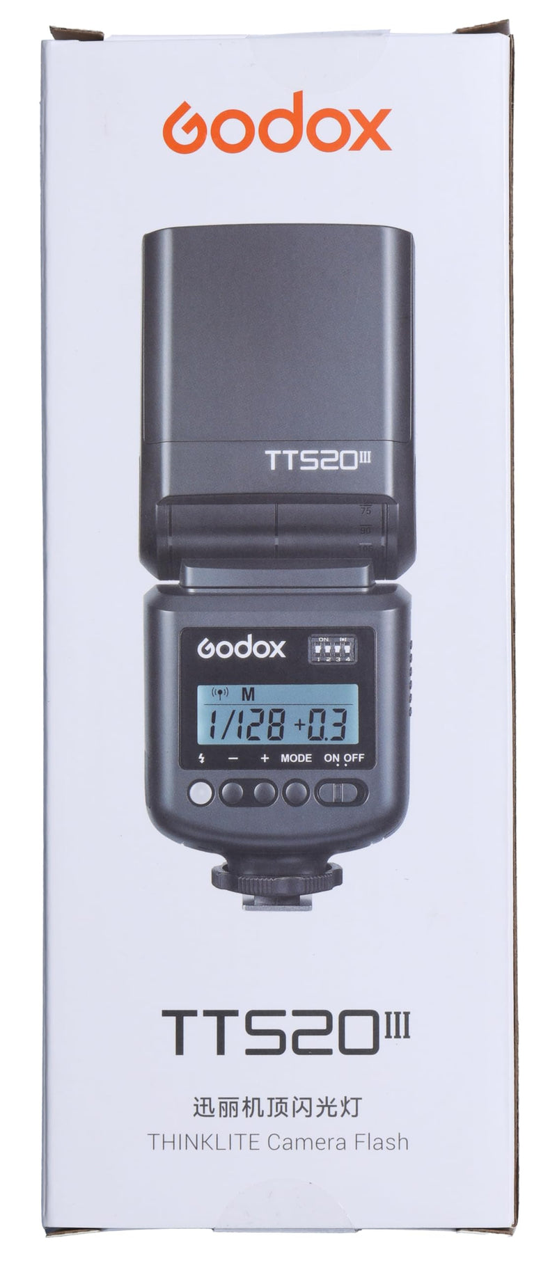 Godox TT520III Camera Flash Speedlite, GN 33 Flash Speedlight with RT-16 Wireless Trigger Transmitter, S1/S2 Optical Sync, PC Sync Port for Canon/Sony/Fujifilm/Nikon/Panasonic/Olympus
