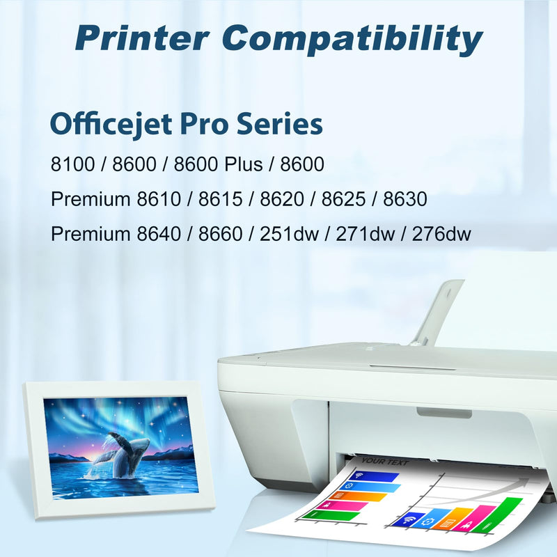 MYTONER 950XL 951XL Ink Cartridges Combo Pack Replacement for hp 950 951 | 950 951 Ink cartridges Combo Pack Work with HP OfficeJet Pro 8600 8615 8620 8100 8630 8660 8640 276DW 251DW Printer