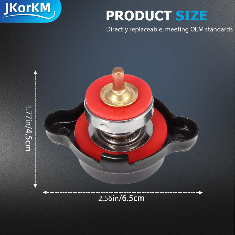 High Pressure Radiator Cap Cover Temperature Temp Gauge 1.8 Bar 25.6Psi Fit for Honda, Kawasaki, Suzuki, Husqvarna Dirt Bike, Yamaha Motorcycle ATV Models High Pressure Radiator Cap