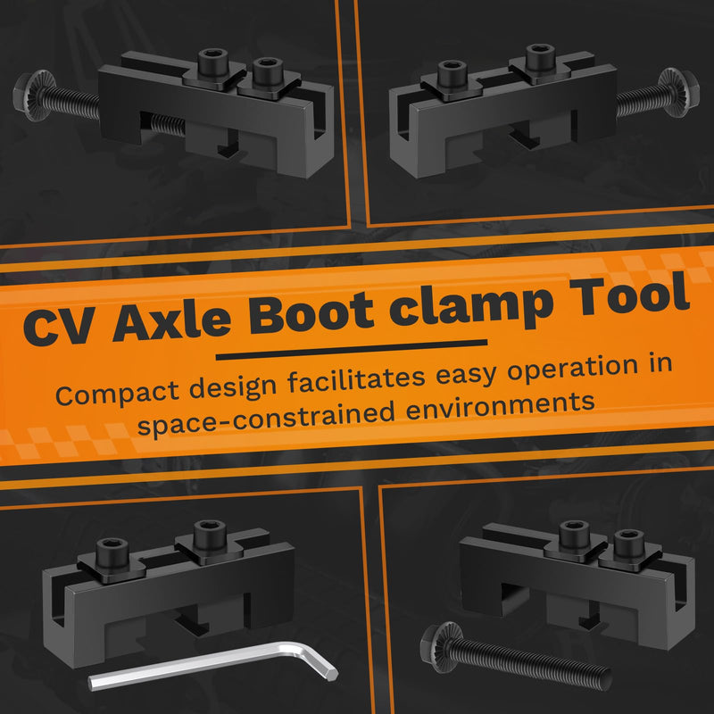 CV Boot Clamp Pliers, CV Axle Boot clamp Tool, Single Ear Hose Clamp Plier, Joint Boots Clamp Pliers, Widely Used Shaft Clamping Tool, Fits Most Car Models,OEM 09521-24010