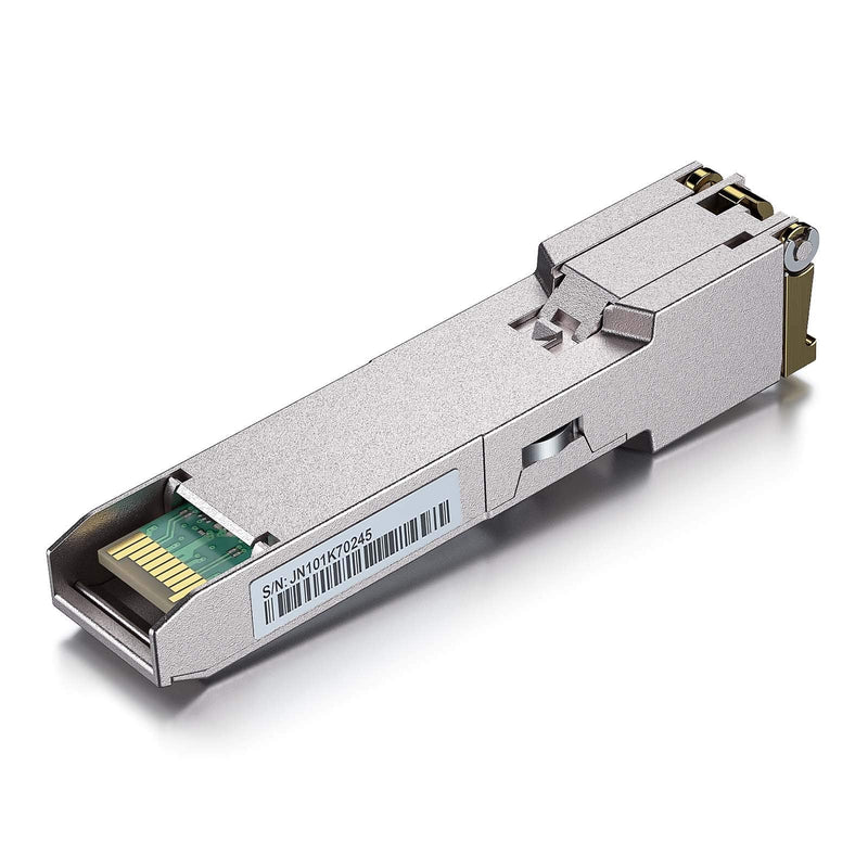 10GTEK 1000BASE-T Copper SFP-T, SFP to RJ45 Transceiver Module Compatible with HPP Aruba J8177B/J8177C, Pack of 2 2. 1000Base-T: 100m For HPP X2