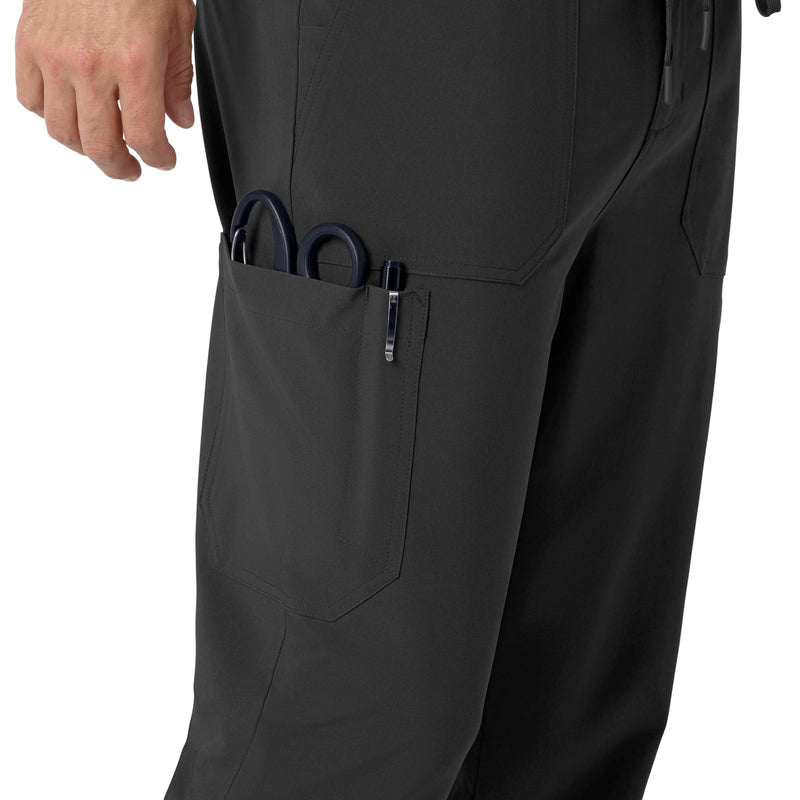 Carhartt Scrubs for Men Force Cross-Flex Joggers Pants with Drawstring and 7 Pockets Large Black