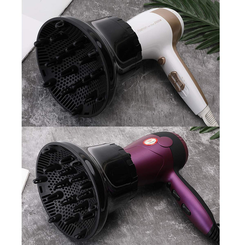 UUOCOLOR Adjustable Hair Dryer Diffuser for 3.5–6.8 cm Hair Dryer Outlets, Hair Dryer Diffuser Nozzle for Curly and Wavy Hair Styling