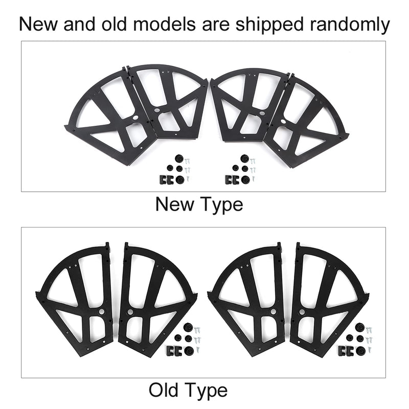 Haofy 4Pcs/Set Home Furniture Hinge Shoes Drawer Cabinet Flip Replacement Plate Frame Turning Rack Accessory
