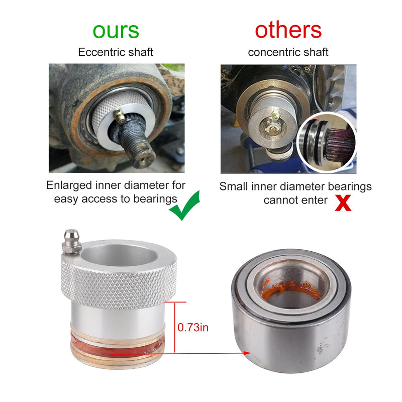 3mirrors 30mm Wheel Bearing Greaser Tool Compatible with Can Am Maverick Commander Outlander UTV ATV Bearings