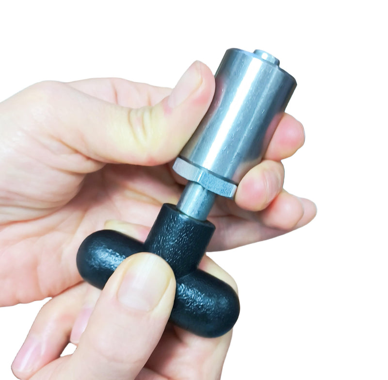 Handle Spring-Loaded Pull pins, Steel Spring plungers/Dowel pins, Handle Pull Rod knobs, Screw Locks with Platform (T-Handle 3/8in-2Pcs) T-handle 3/8in-2Pcs