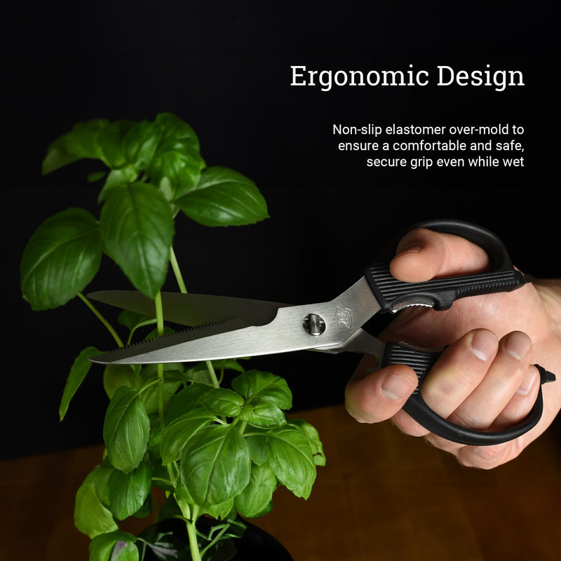 Shun Multi Purpose Kitchen Shears, Heavy Duty Cooking Scissors, Durable 420J2 Stainless Steel, Detachable Blades for Easy Cleaning, Kitchen Shears for Professional and Home Chefs