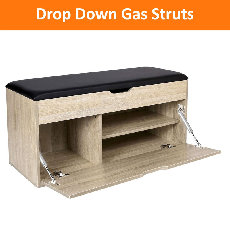 HBL' 2 Pack 100N/22LBS Drop Down Gas Struts for Drop-Front Desk Downward Slowly Such as Fold-Down Desk, Flap Lid