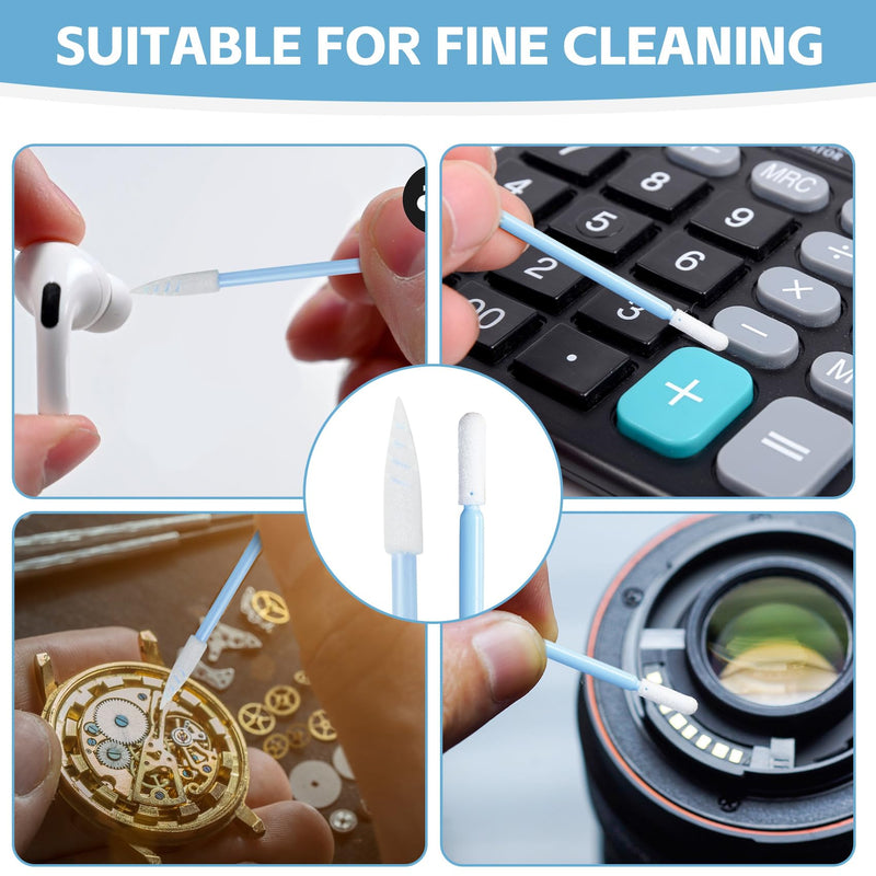 Multi-Purpose Foam Tip Cleaning Swabs - LUCHOI Detailing Lab Swab Stick for Inkjet Printer, Camera, Optics Lens, Arts and Crafts, Automotive Detailing (500PCS) 500