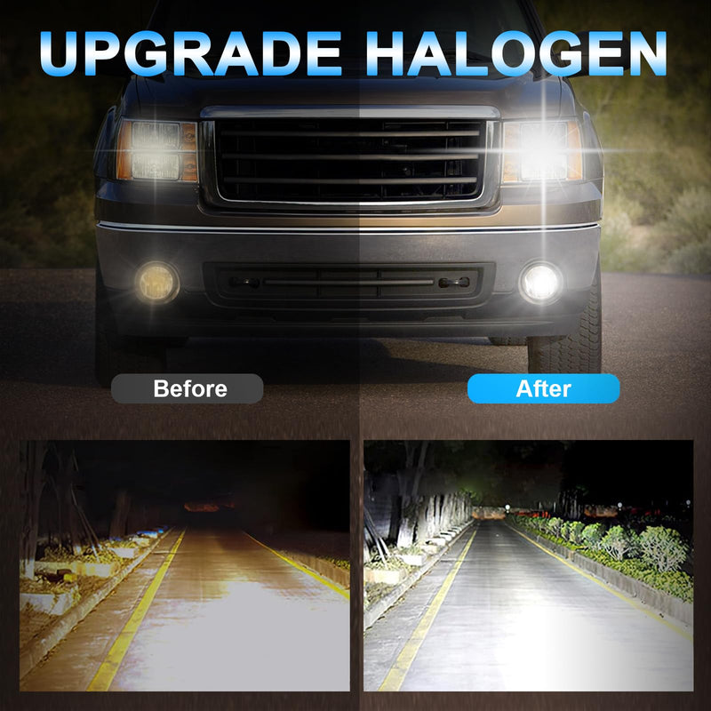 Fit for kia sorento 2019 2020 High Performance Halogen Headlight Bulbs,9005 High Beam + H7 Low Beam Headlamp Replacement Bulbs Kit, Plug and Play,Pack of 4 for sorento 2019 2020