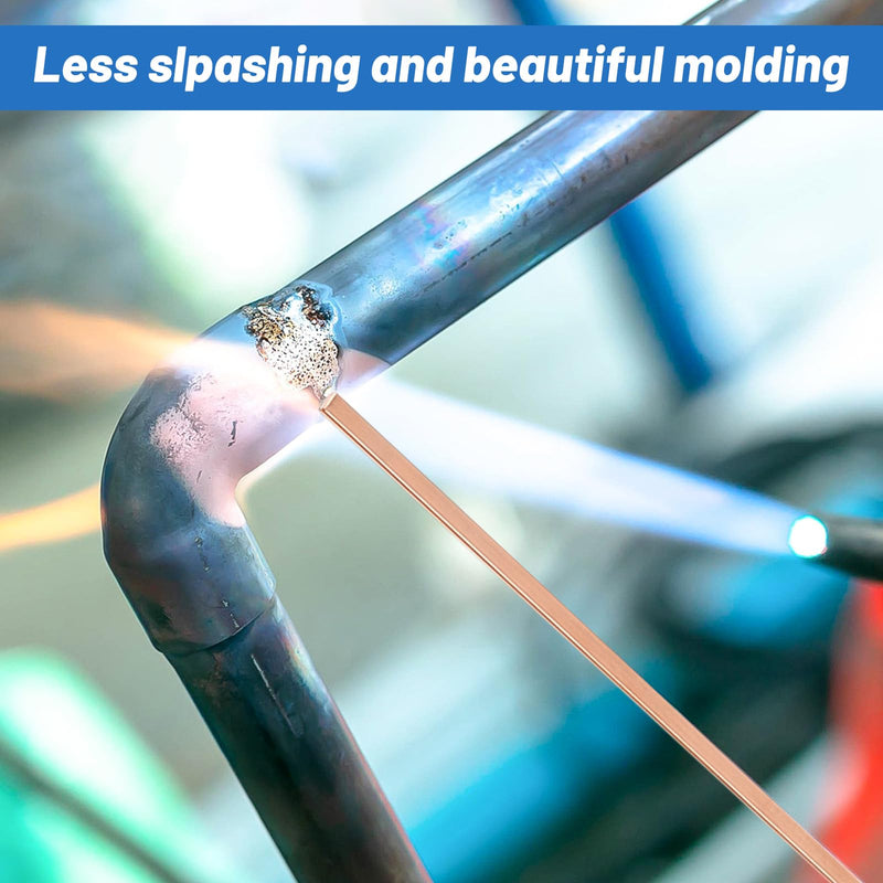 20 Sticks 5% Silver Solder Brazing Rods BCuP-3 Copper Phosphor Alloys Welding Rods 0.050" x 1/8" x 10" Brazing Rods BCuP-3 5% Silver Solder Copper Welding Rods