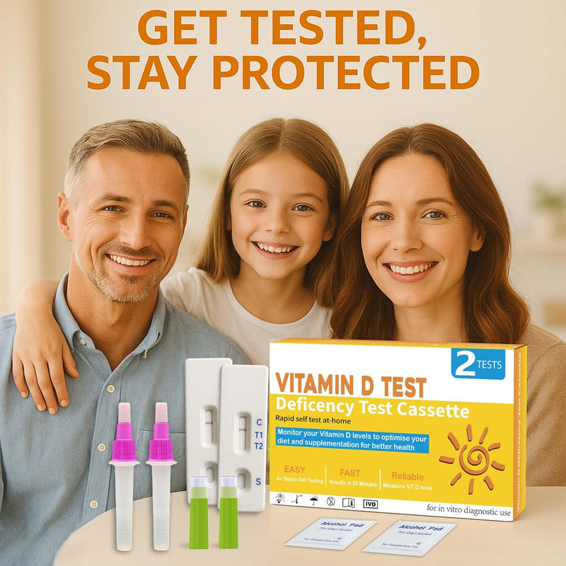 Vitamin D Test Kit at Home [2 Tests] for Testing Vitamin D Deficiency