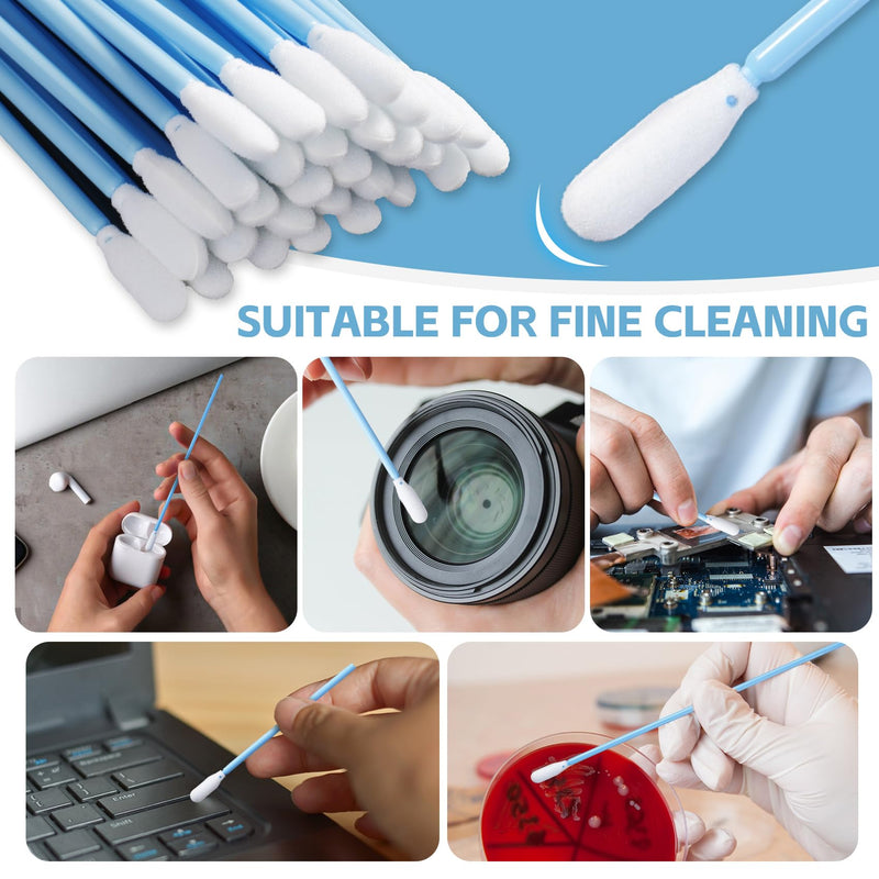 Multi-Purpose Foam Tip Cleaning Swabs - LUCHOI Detailing Lab Swab Stick for Inkjet Printer, Camera, Optics Lens, Arts and Crafts, Automotive Detailing (500PCS) 500