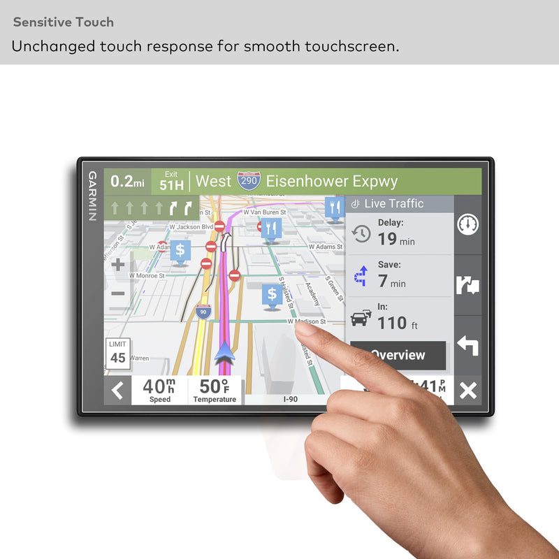 Premium Tempered Glass Screen Protector for Garmin Drivesmart 86 GPS Navigator 8 Inch Touchscreen Anti Glare (Matte) Drivesmart 86 - 8" - Matte